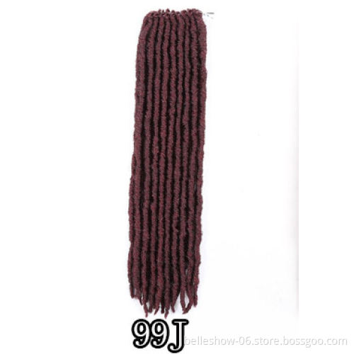 Hot sell 18-inch 18 stand wholesale cheap hot solid braids dirty braids Straight GYPSY 18roots fashion crochet hair